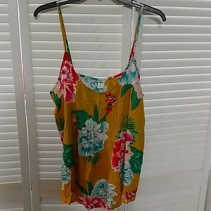 Old navy Hawaiian print cami top, size L